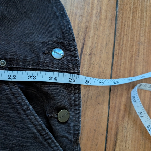 Carhartt Chocolate Canvas Overalls (50) - Picture 7 of 9